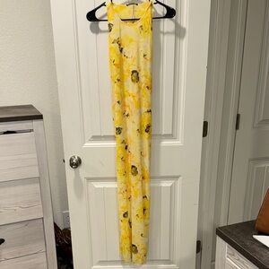 Zara Sunlit Yellow Floral Dress